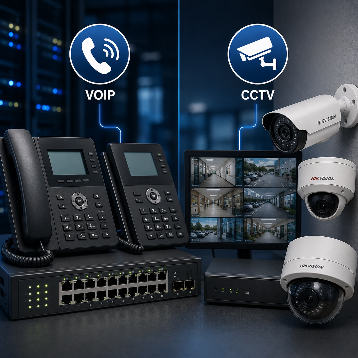 أنظمة VOIP و CCTV